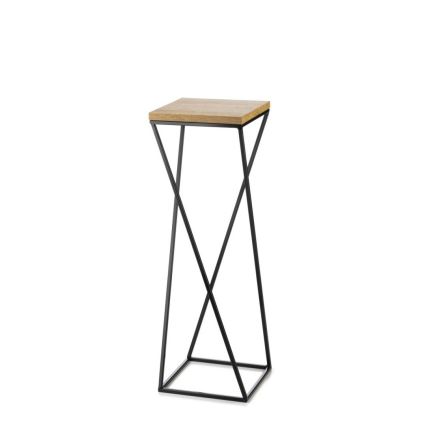 Подставка для цветов LOFT 70x24 см черная/коричневая