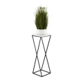 Подставка для цветов LOFT 70x24 см черный/белый