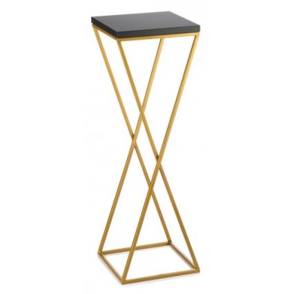 Подставка для цветов LOFT 70x24 см золотая/черная