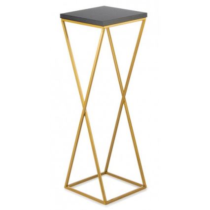 Подставка для цветов LOFT 70x24 см золотая/черная