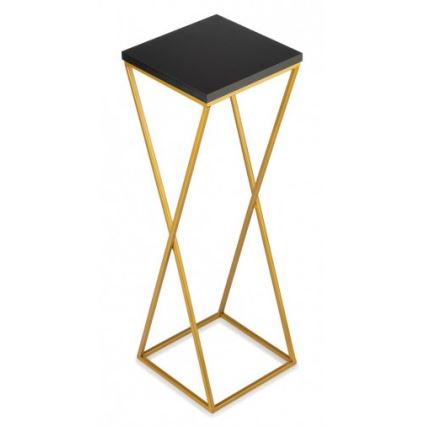 Подставка для цветов LOFT 70x24 см золотистая/черная