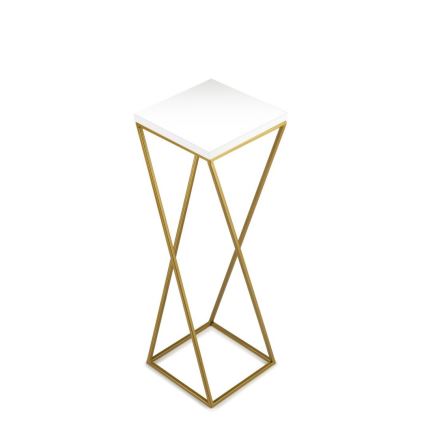 Подставка для цветов LOFT 70x24 см золотистый/белый