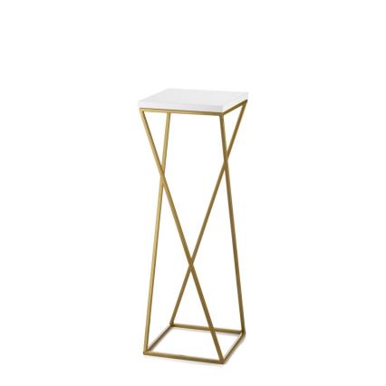 Подставка для цветов LOFT 70x24 см золотистый/белый