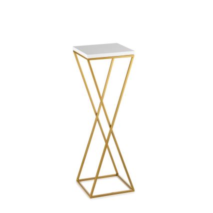 Подставка для цветов LOFT 70x24 см золотистый/белый