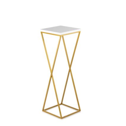 Подставка для цветов LOFT 70x24 см золотистый/белый