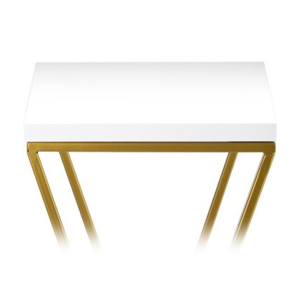 Подставка для цветов LOFT 70x24 см золотистый/белый
