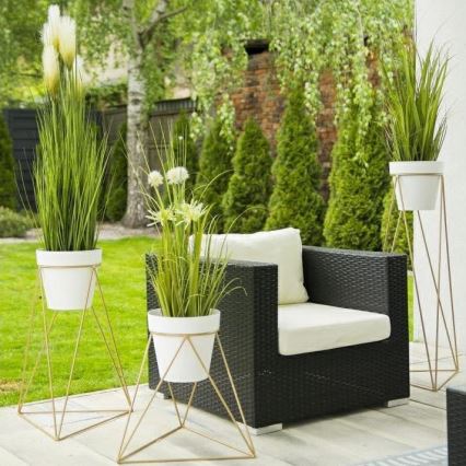 Подставка для цветов TRIANGL 40x45 см золотистый