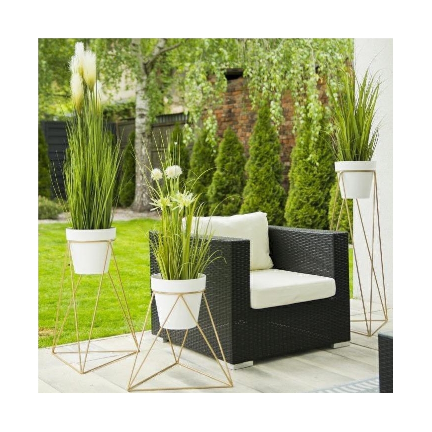 Подставка для цветов TRIANGL 40x45 см золотистый