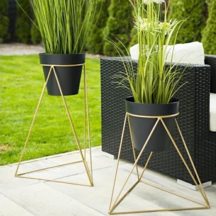 Подставка для цветов TRIANGL 40x45 см золотистый
