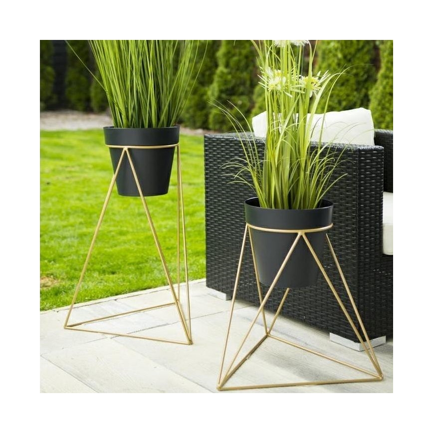Подставка для цветов TRIANGL 40x45 см золотистый