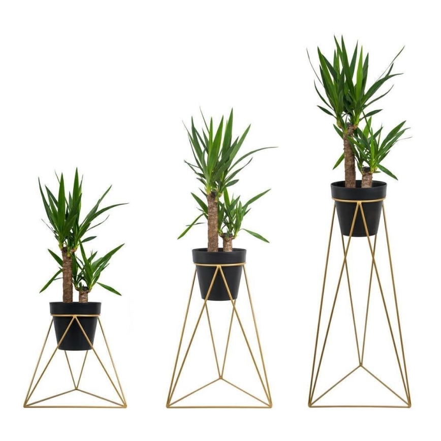 Подставка для цветов TRIANGL 40x45 см золотистый