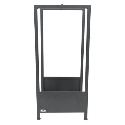Подставка для дров 39x35x76 см чёрная