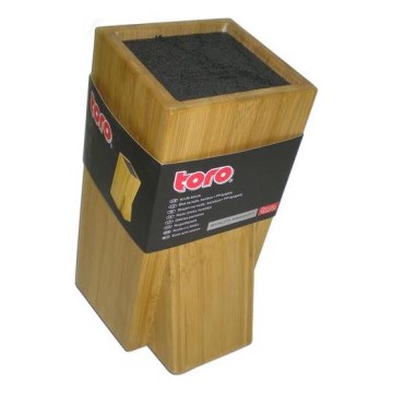 Подставка для ножей с гибкой вставкой 23,8x11 см бамбук