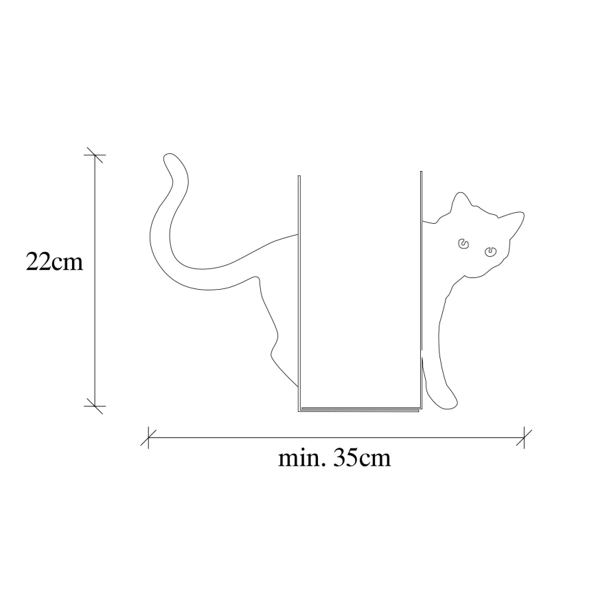 Подставка для книг 22x35 см белый