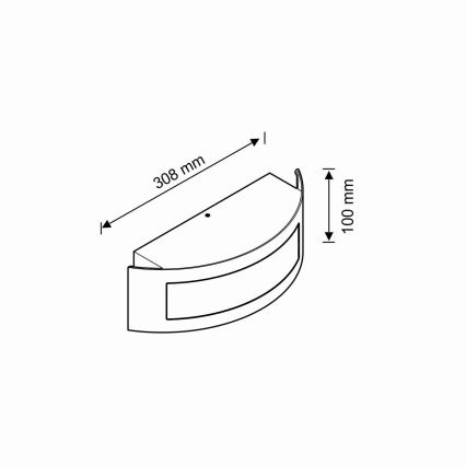 Подсветка номера дома 1xE27/14W/230V IP54