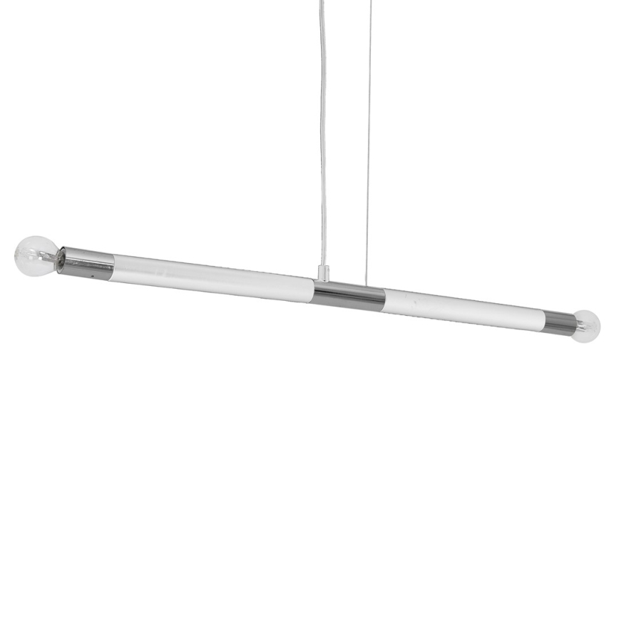 Подвесная лампа BASTONE WHITE 2xE14/40W/230V белая/полированный хром