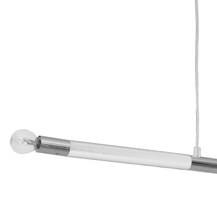 Подвесная лампа BASTONE WHITE 2xE14/40W/230V белая/полированный хром