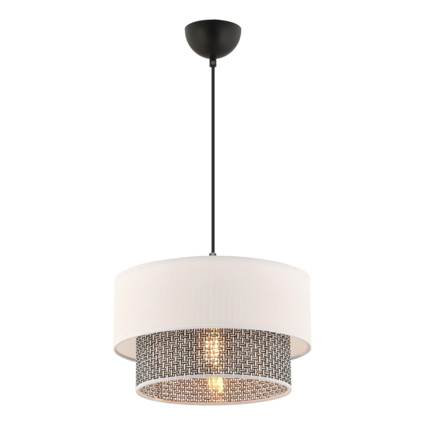 Подвесная лампа ECHO 1xE27/60W/230V кремовая/серая
