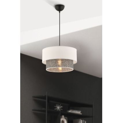 Подвесная лампа ECHO 1xE27/60W/230V кремовая/серая