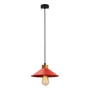 Подвесная лампа MANAVGAT 1xE27/40W/230V красная/коричневая