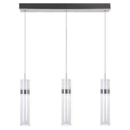 Подвесная LED-люстра на тросе AMBIENTE 3xLED/6W/230V 3000/4000/6000K полированный хром