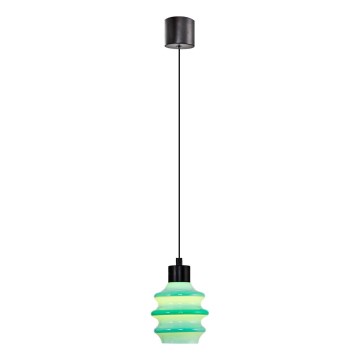 Подвесная LED-люстра на тросе CACTUS LED/3W/230V 3000K чёрный/зелёный