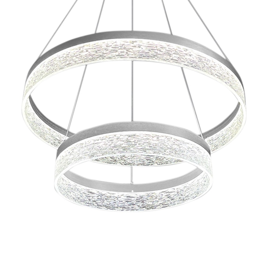 Подвесная LED-люстра на тросе GALA LED/54W/230V, диаметр 60 см, серебристая