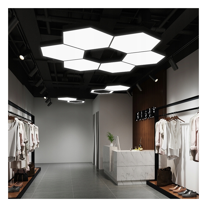 Подвесная LED-люстра на тросе LED/20W/230V чёрная