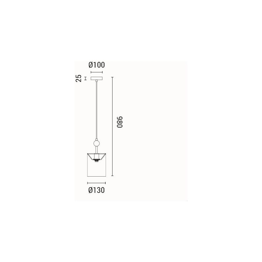 Подвесная люстра 1xE14/15W/230V