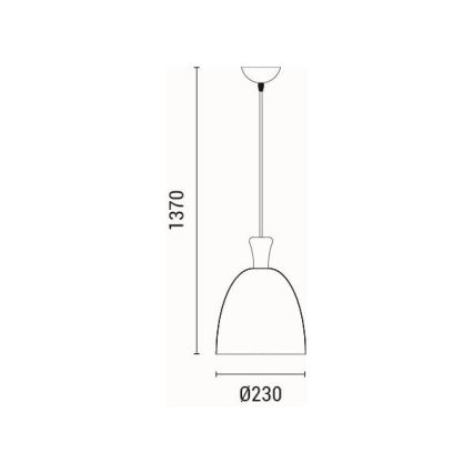 Подвесная люстра 1xE27/15W/230V белый