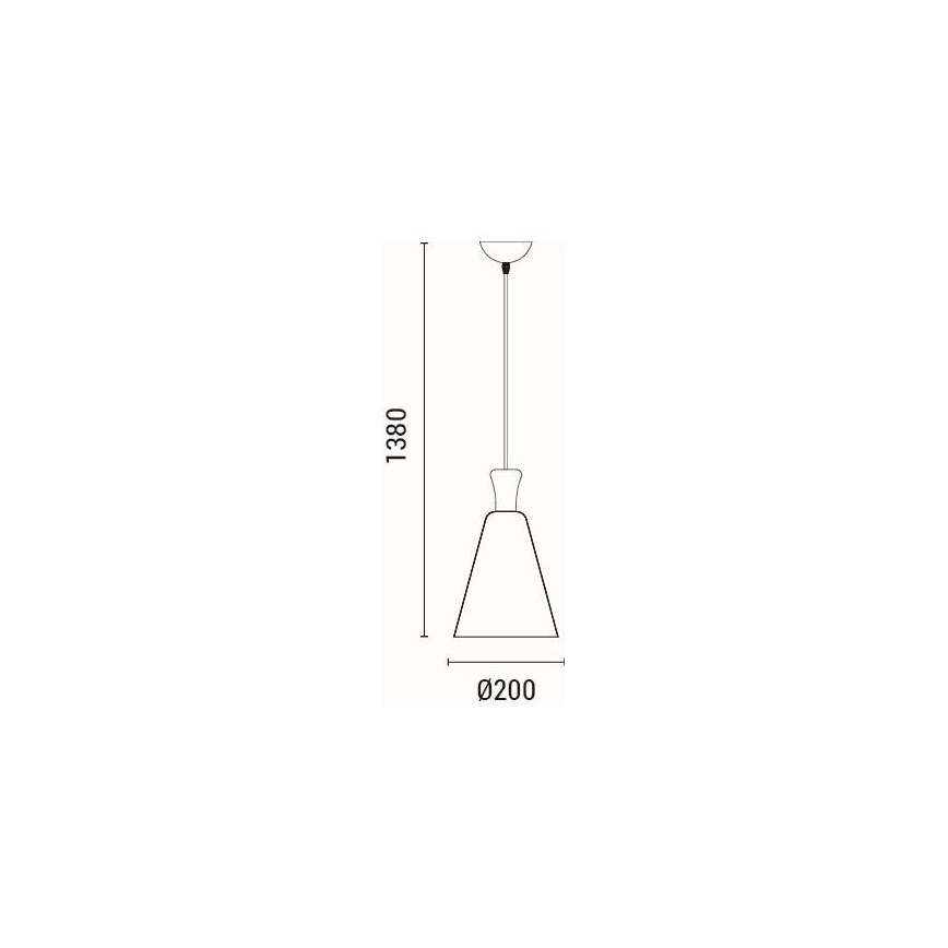 Подвесная люстра 1xE27/15W/230V белый