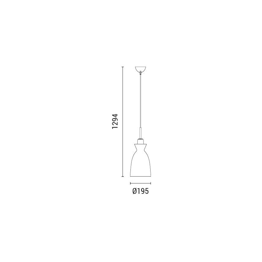 Подвесная люстра 1xE27/15W/230V белый