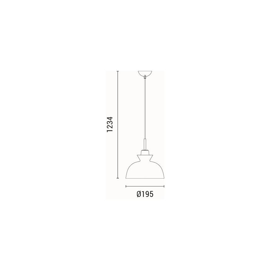 Подвесная люстра 1xE27/15W/230V белый