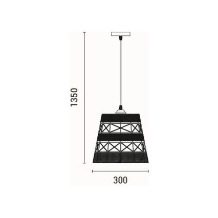 Подвесная люстра 1xE27/15W/230V бежевый