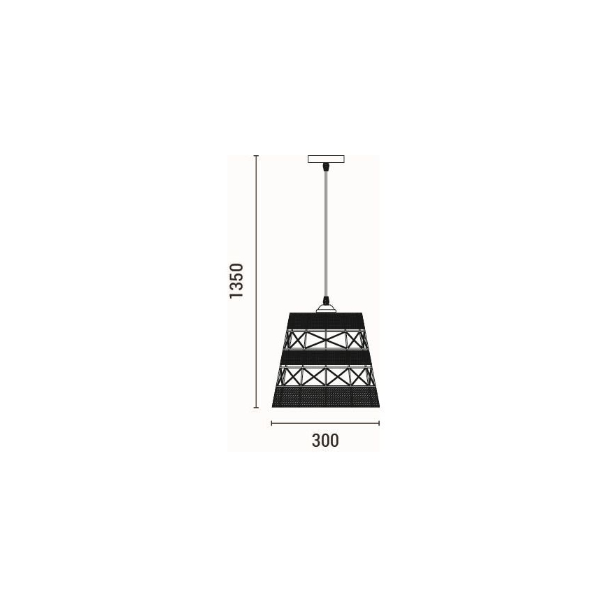 Подвесная люстра 1xE27/15W/230V бежевый