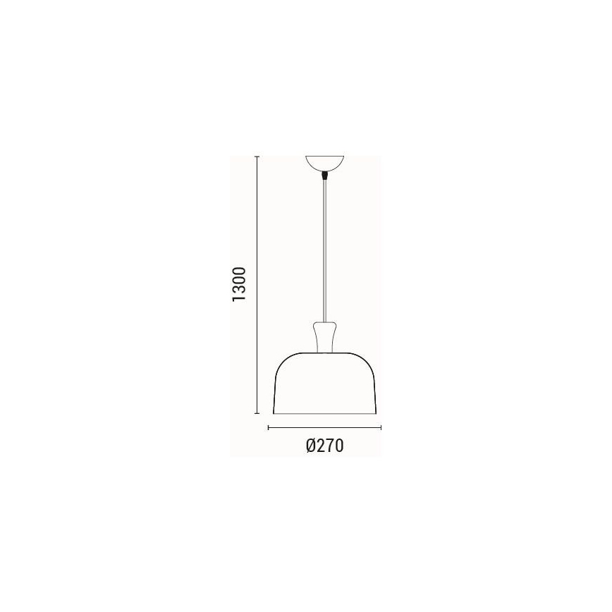 Подвесная люстра 1xE27/15W/230V черный