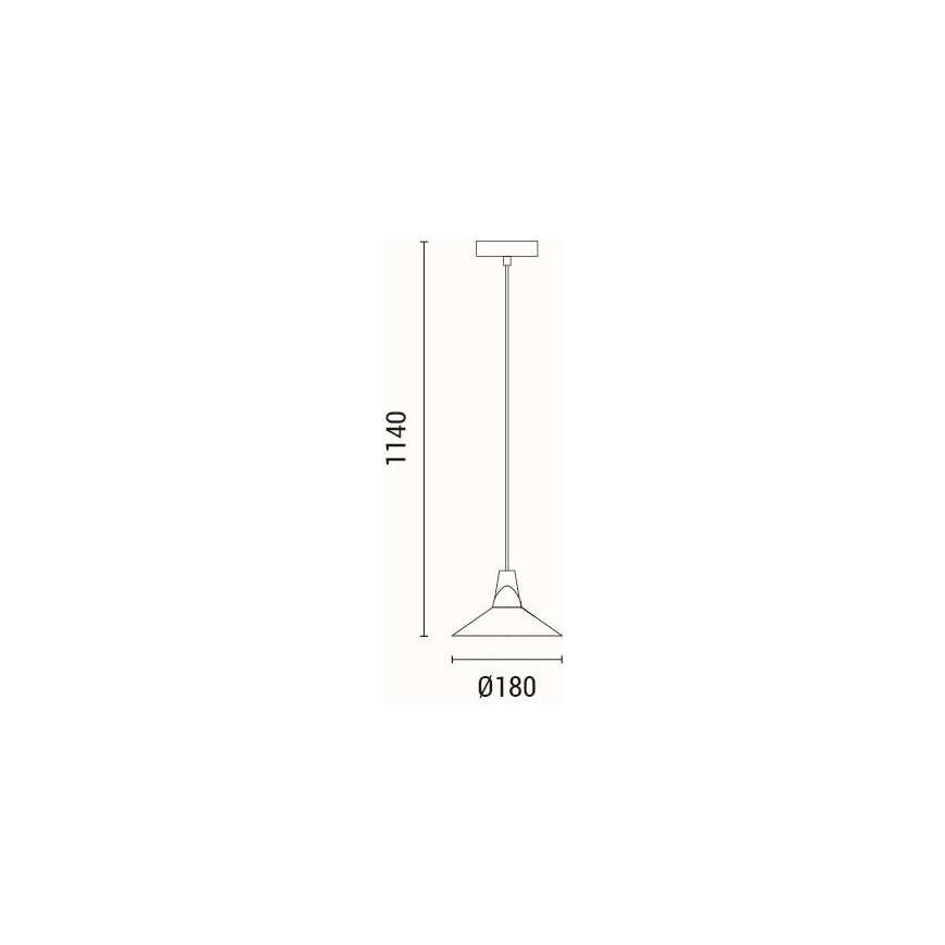 Подвесная люстра 1xE27/15W/230V черный