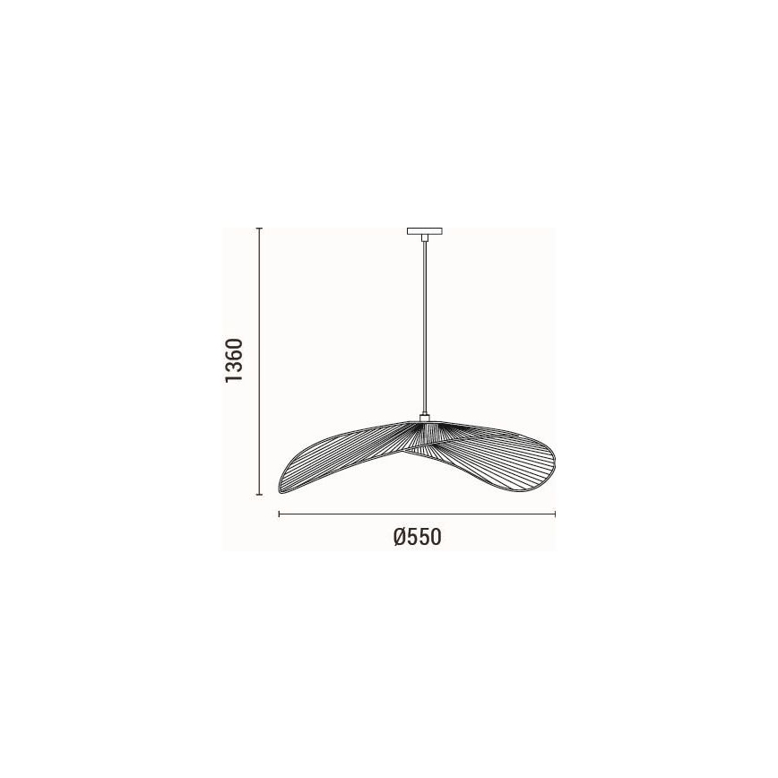 Подвесная люстра 1xE27/15W/230V