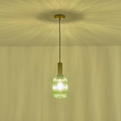 Подвесная люстра 1xE27/15W/230V зеленый