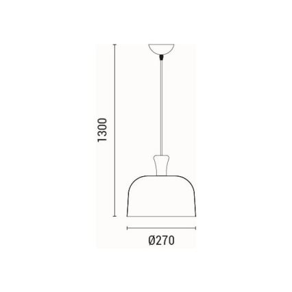 Подвесная люстра 1xE27/15W/230V желтый