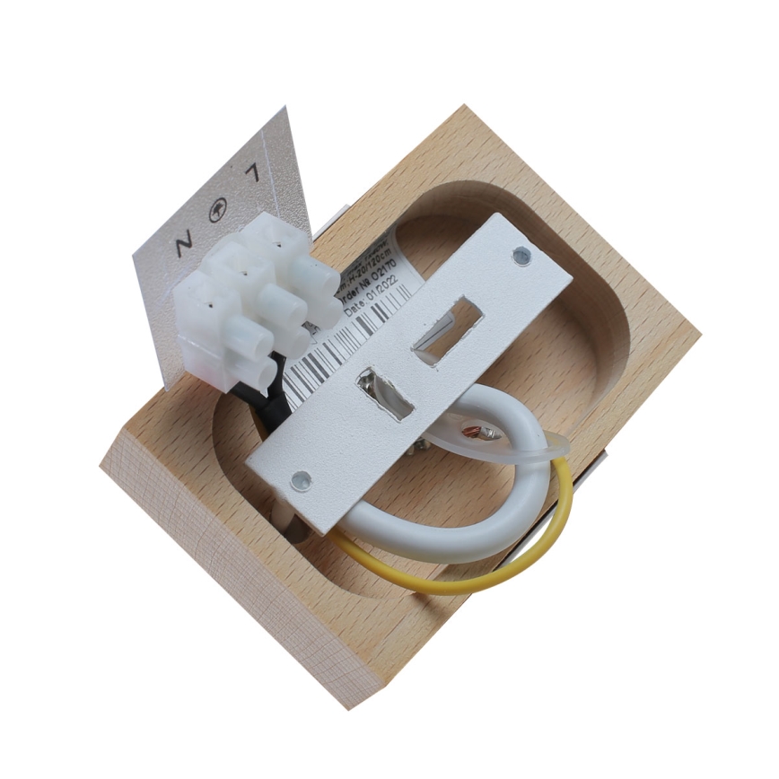 Подвесная люстра 1xE27/40W/230V бук/белый
