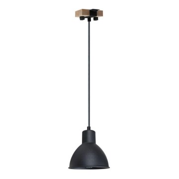 Подвесная люстра 1xE27/40W/230V бук/черный