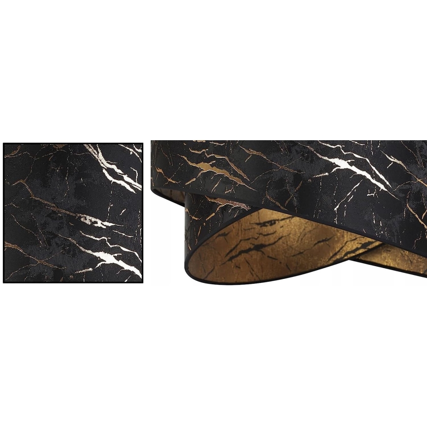 Подвесная люстра 1xE27/60W/230V черный/золотистый