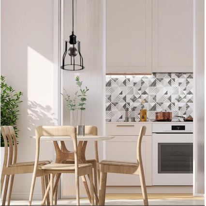 Подвесная люстра 1xE27/60W/230V диаметр 15 см черный