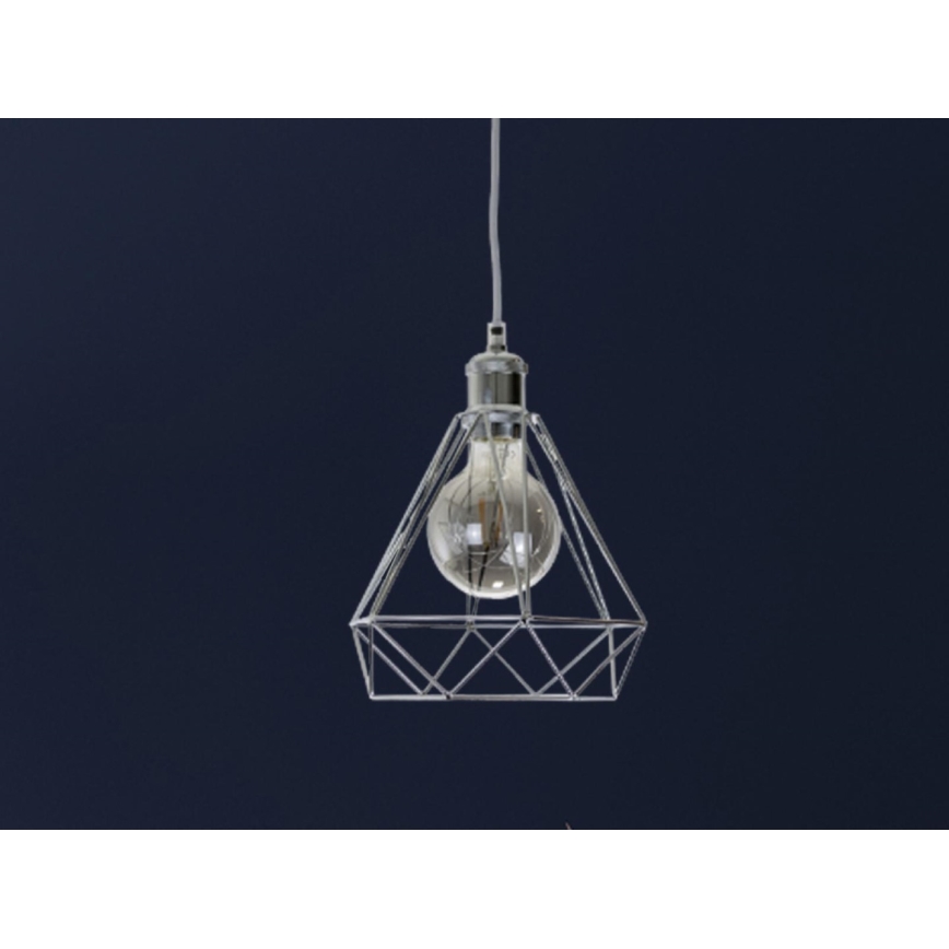 Подвесная люстра 1xE27/60W/230V диаметр 22 см блестящий хром