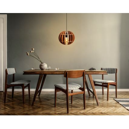 Подвесная люстра 1xE27/60W/230V коричневый диаметр 20 см