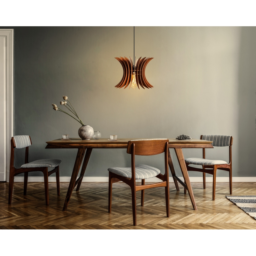 Подвесная люстра 1xE27/60W/230V коричневый диаметр 20 см