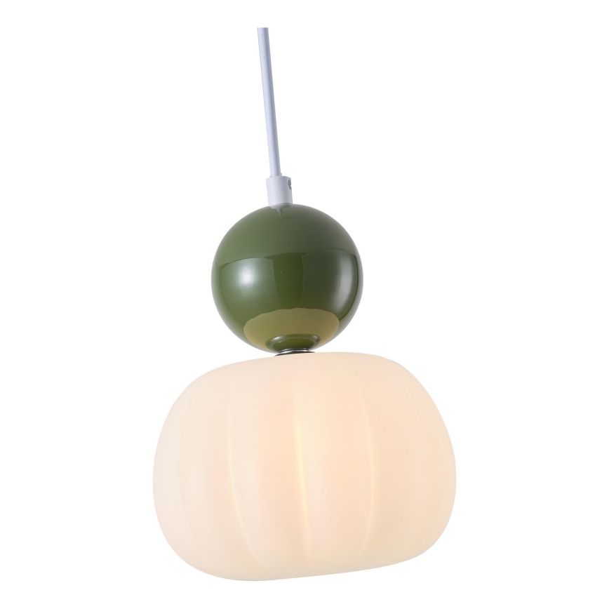 Подвесная люстра 1xG9/7W/230V белая/зеленая