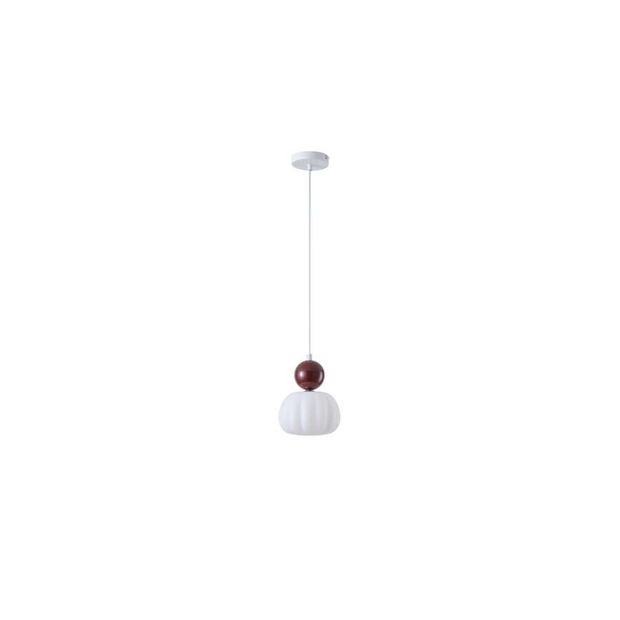 Подвесная люстра 1xG9/7W/230V белая/коричневая