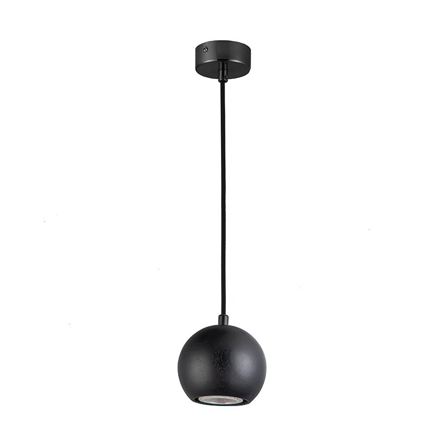 Подвесная люстра 1xGU10/10W/230V пепел/твердая древесина черный